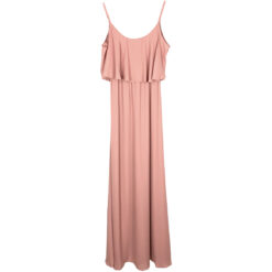 Dusty Rose Ruffle Maxi Dress