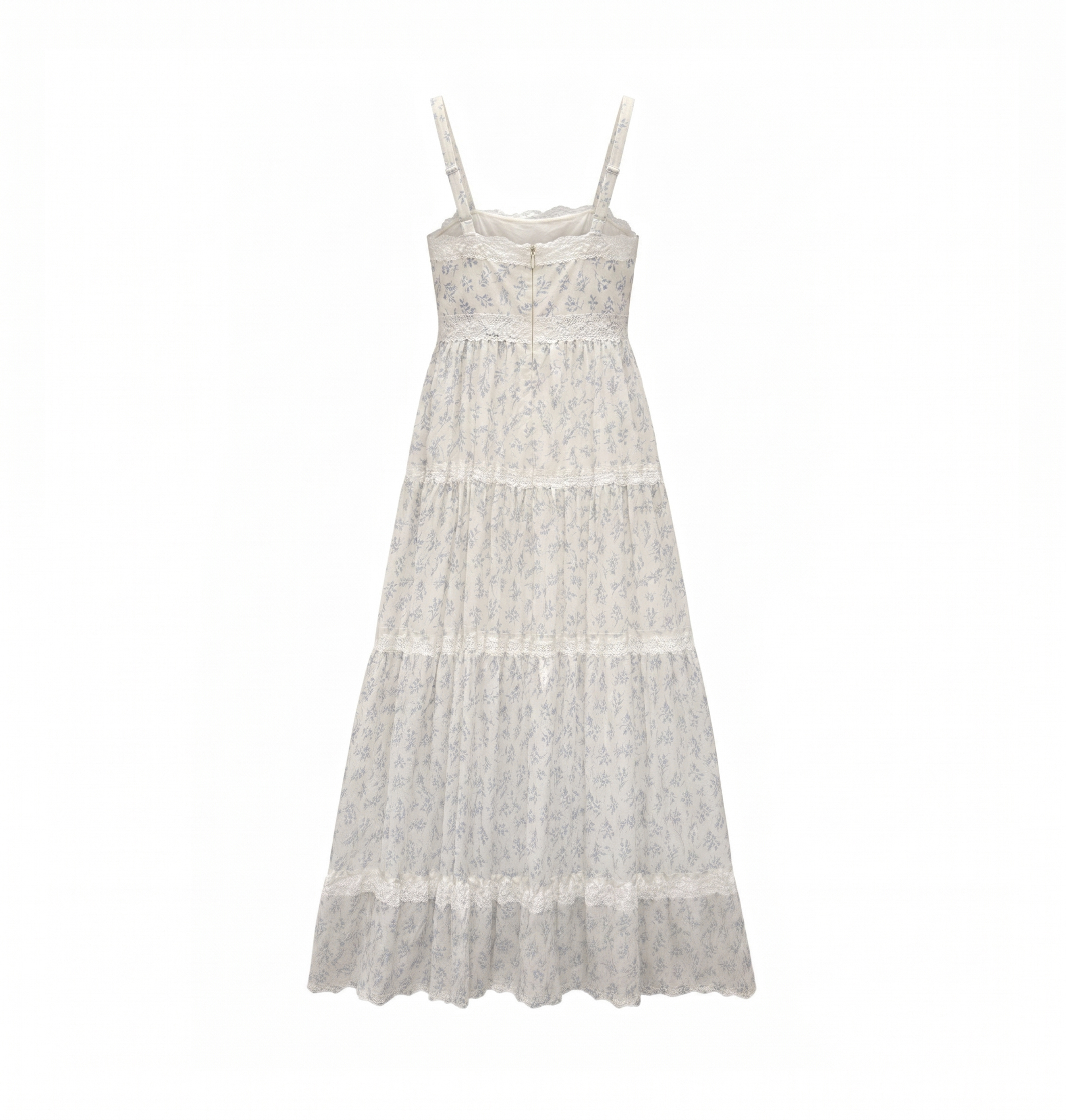 Lace Trim Floral Maxi Dress - Image 2