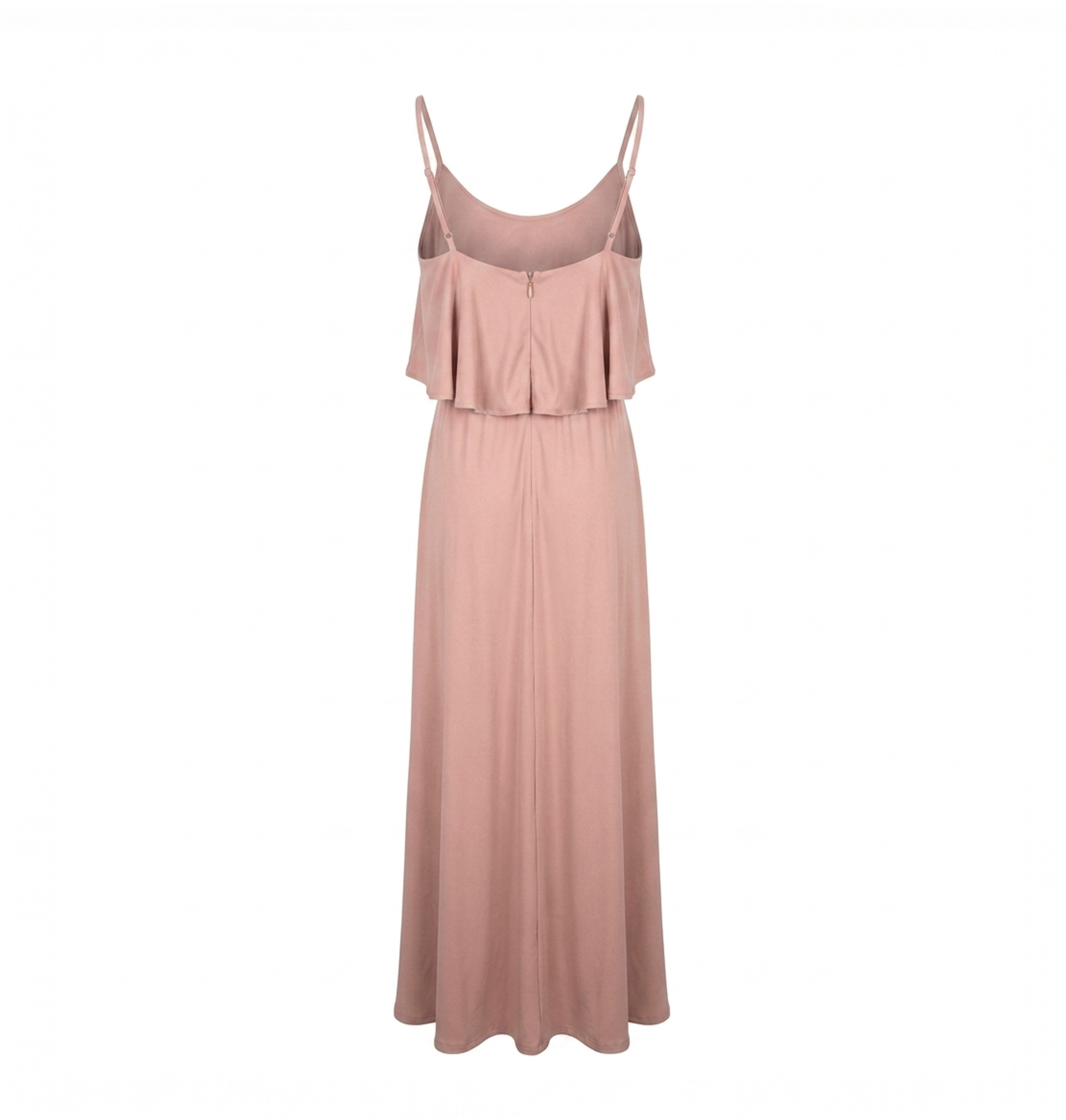 Dusty Rose Ruffle Maxi Dress - Image 2