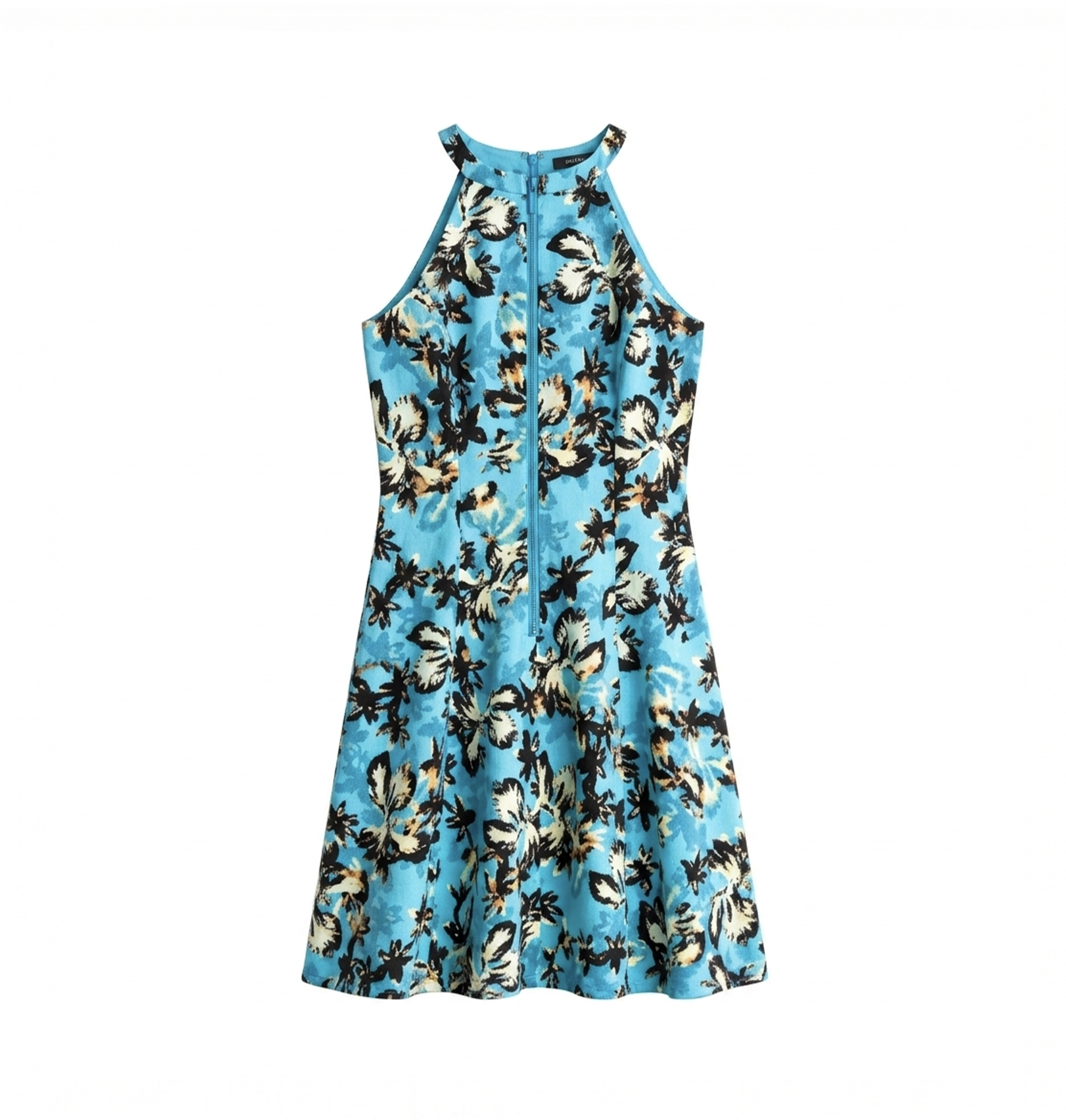 Halter Floral Keyhole Dress - Image 2