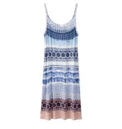Blue Boho Tank Midi Dress