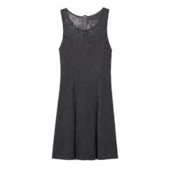 Lace-Panel Fit & Flare Dress