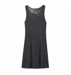 Lace-Panel Fit & Flare Dress